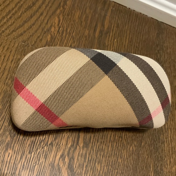 BURBERRY London Glasses Sunglasses Case Hard Clamshell Nova Plaid Authentic - Picture 3 of 16